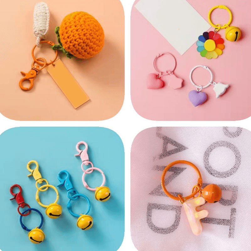 50pcs 25mm Round Lobster Clasps for DIY Keychain Making & Findings