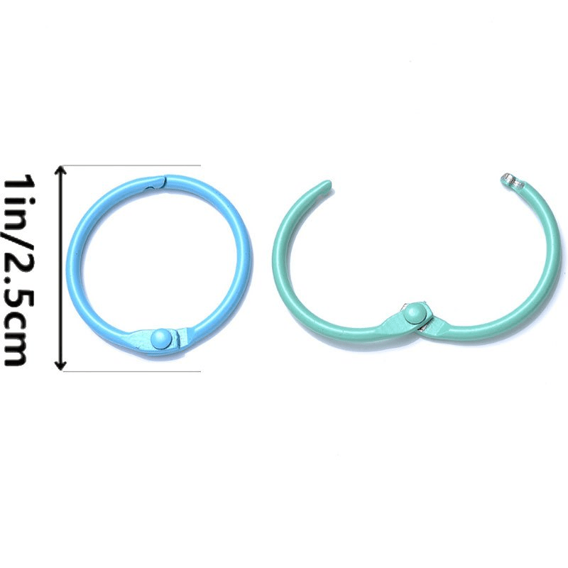 50pcs 25mm Round Lobster Clasps for DIY Keychain Making & Findings