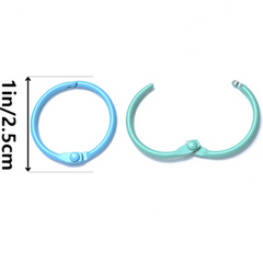 50pcs 25mm Round Lobster Clasps for DIY Keychain Making & Findings