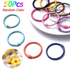 50pcs 25mm Round Lobster Clasps for DIY Keychain Making & Findings