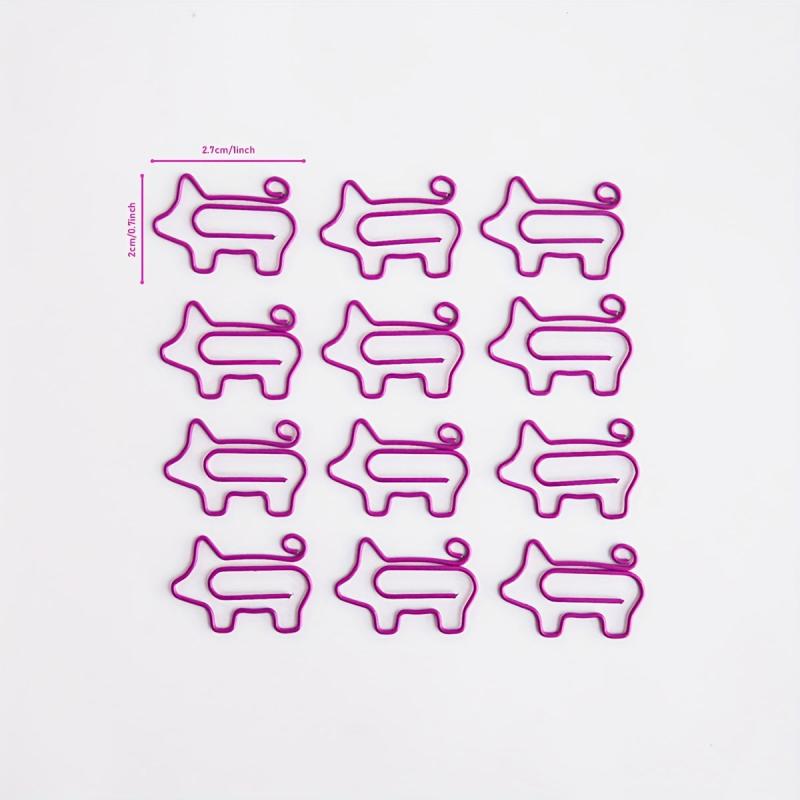 10pcs Piggy Paper Clip Storage Folder Organizer