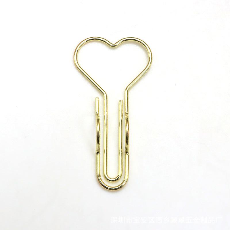 Metal Clip Bookmark Compact Pen Holder for Notebook and Office
