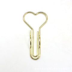 Metal Clip Bookmark Compact Pen Holder for Notebook and Office