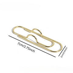 Metal Clip Bookmark Compact Pen Holder for Notebook and Office