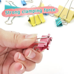 40pcs Colorful Binder Clips for Office School Use