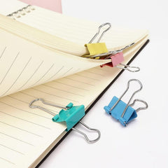 40pcs Colorful Binder Clips for Office School Use
