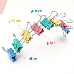 40pcs Colorful Binder Clips for Office School Use