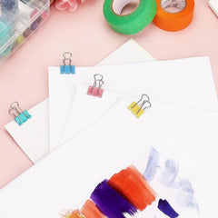 40pcs Colorful Binder Clips for Office School Use