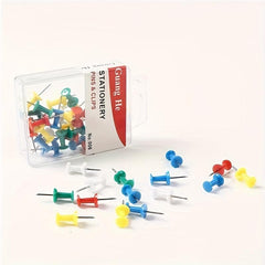 50pcs I-shaped Thumbtacks for Corkboard & Photo Wall Decoration