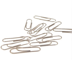 80pcs Boxed 33mm Spiral Nickel Paper Clip Curved Clip Storage Stationery Clip