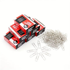 80pcs Boxed 33mm Spiral Nickel Paper Clip Curved Clip Storage Stationery Clip