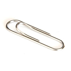 80pcs Boxed 33mm Spiral Nickel Paper Clip Curved Clip Storage Stationery Clip