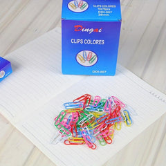 70pcs Colorful Paper Clips in Storage Box