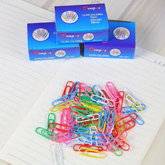 70pcs Colorful Paper Clips in Storage Box