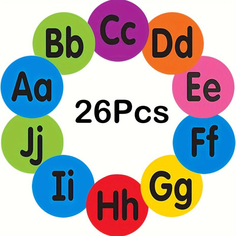 26pcs Carpet Markers Alphabet Adhesive Dots for Classroom Teachers & School