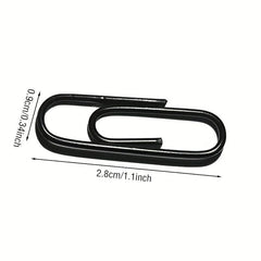100pcs Colorful Iridescent Paper Clips for Desk Organizing