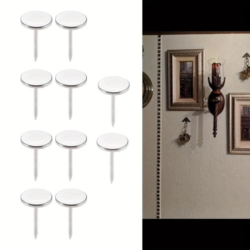 200pcs 95x95mm Flat Head Furniture Nails Silvery