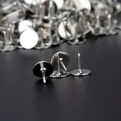 200pcs 95x95mm Flat Head Furniture Nails Silvery