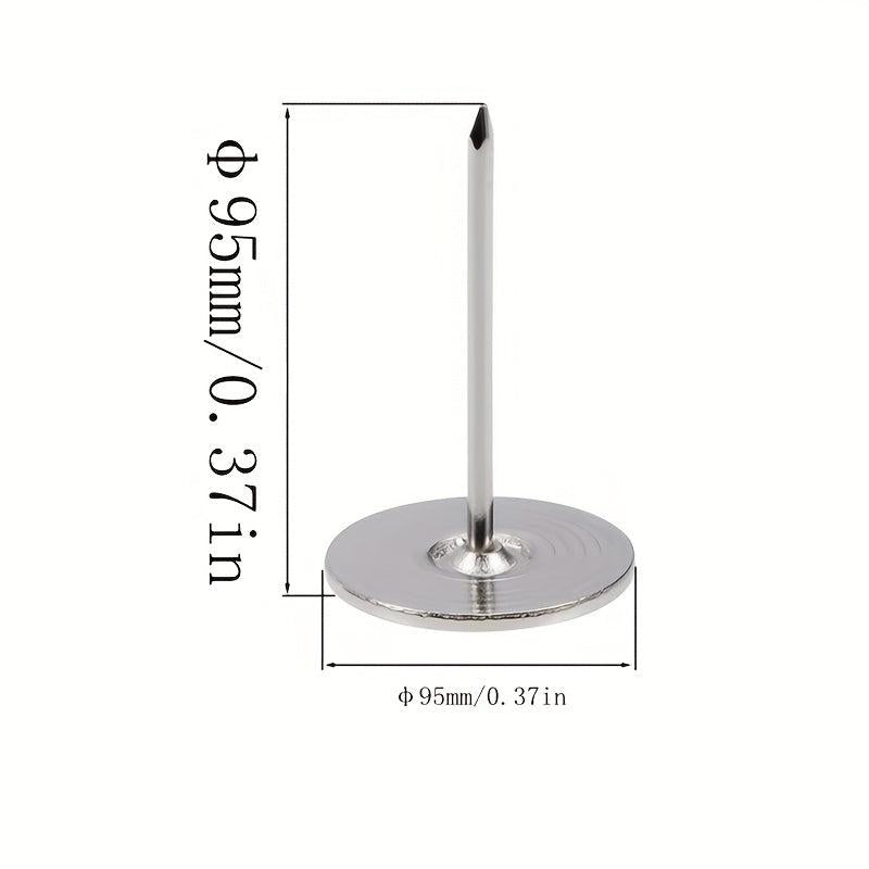 200pcs 95x95mm Flat Head Furniture Nails Silvery