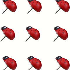 30pcs Ladybug Thumb Tacks Red Decorative Cork Board Office Accessories