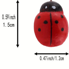 30pcs Ladybug Thumb Tacks Red Decorative Cork Board Office Accessories