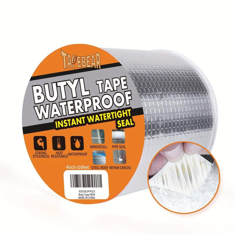 Silver Butyl Tape Waterproof Sealant RV Repair Windows Silicone Glass EDPM