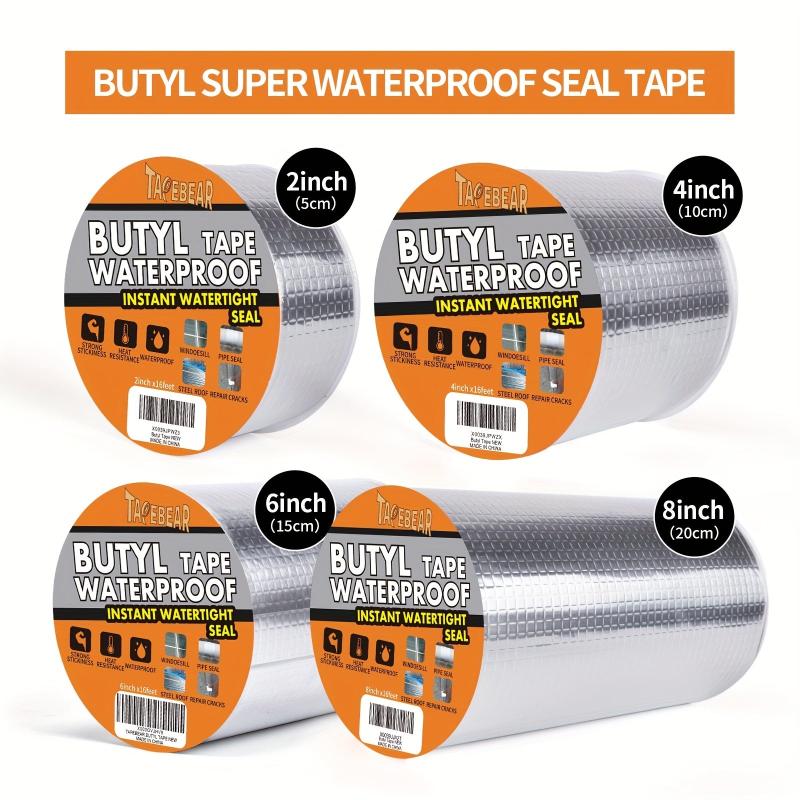 Silver Butyl Tape Waterproof Sealant RV Repair Windows Silicone Glass EDPM