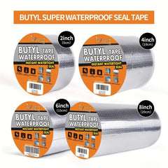 Silver Butyl Tape Waterproof Sealant RV Repair Windows Silicone Glass EDPM
