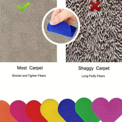 27pcs Heart Shape Carpet Markers for Preschool Classroom