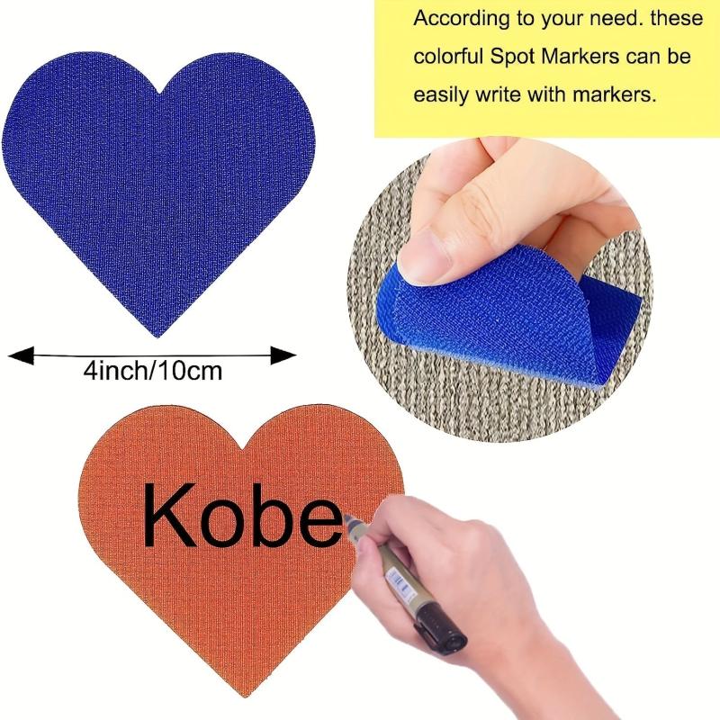 27pcs Heart Shape Carpet Markers for Preschool Classroom