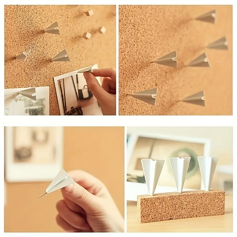 12Pcs Airplane Push Pins Aircraft Decorative Thumbtacks For Wall Map Cork Board
