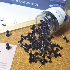 100pcs Push Pins for Bulletin Board Corkboard Map Calendar Home Office Craft