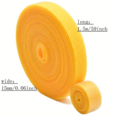 4 Rolls Hook And Loop Straps Reusable 1 5m Roll Double Side Hook Roll
