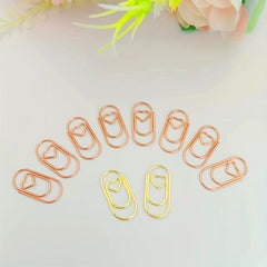 100pcs Mini Love Paper Clips for Office Use