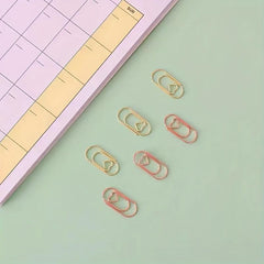 100pcs Mini Love Paper Clips for Office Use