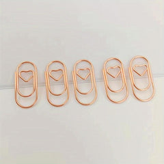 100pcs Mini Love Paper Clips for Office Use