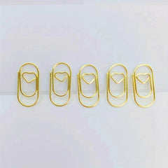 100pcs Mini Love Paper Clips for Office Use