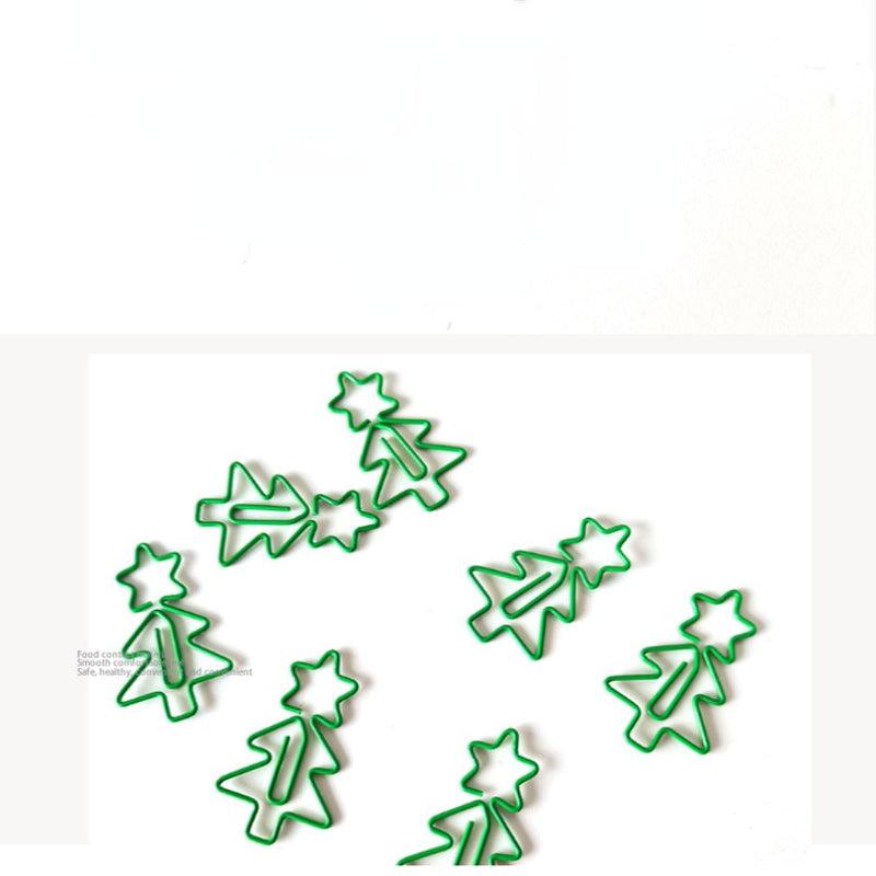 20pcs Christmas Tree Paper Clips Office School Stationery Accessory