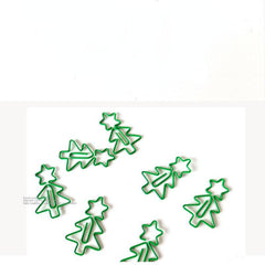 20pcs Christmas Tree Paper Clips Office School Stationery Accessory