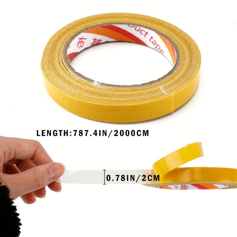 Double Sided Tape Clear Carpet Fabric Tape 0.6in x 66ft