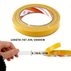 Double Sided Tape Clear Carpet Fabric Tape 0.6in x 66ft