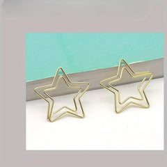 30pcs Star Metal Paper Clips Bookmarks Office Notebook School Stationery Accesso