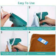 Clothes Tag Gun Retail Tagging Machine With 6 Pins And 1000 Barb Fasteners