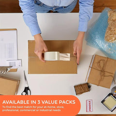 Packaging Tape 4.83cm/100yds or 6.1cm/100yds