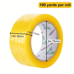 Packaging Tape 4.83cm/100yds or 6.1cm/100yds