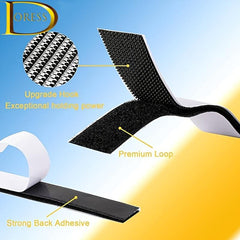 Hook And Loop Tape Sticky Back Fastener Roll Self Adhesive Strips