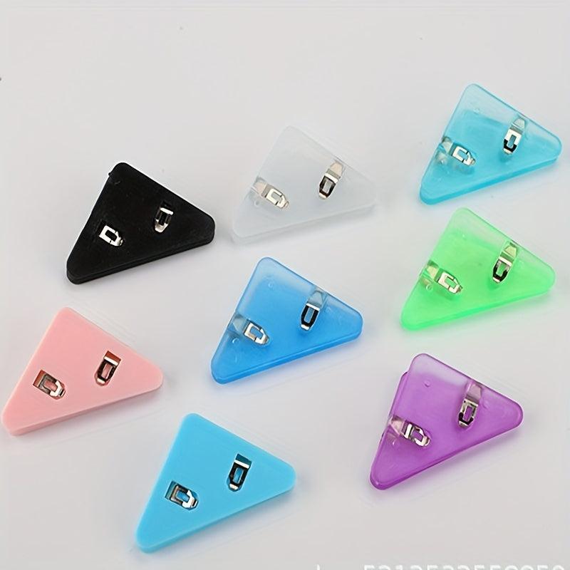 Triangle Corner Clip Folder A4 Bill Plastic Clip 50-70 Sheets Storage Office