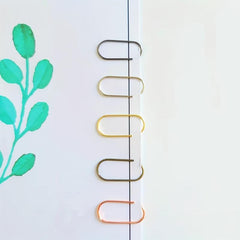 300pcs Colorful Reusable Paper Clips in Acrylic Box