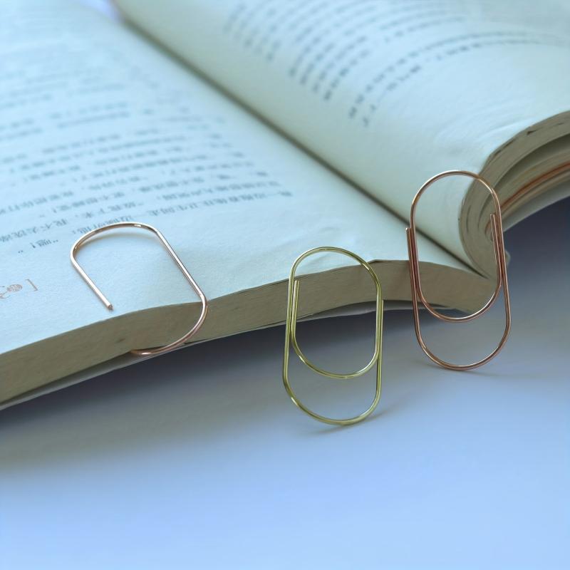 300pcs Colorful Reusable Paper Clips in Acrylic Box