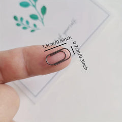 300pcs Colorful Reusable Paper Clips in Acrylic Box